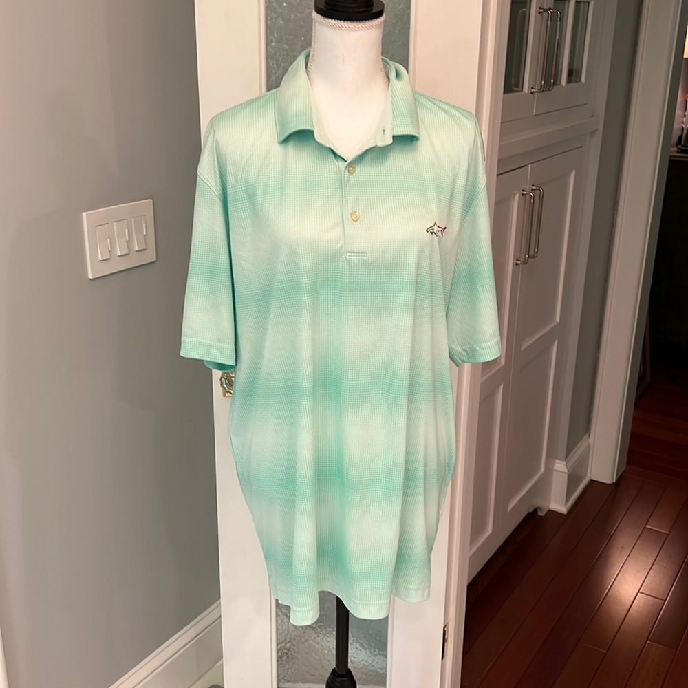 Mens Greg Norman Aqua performance play dry polo , XL